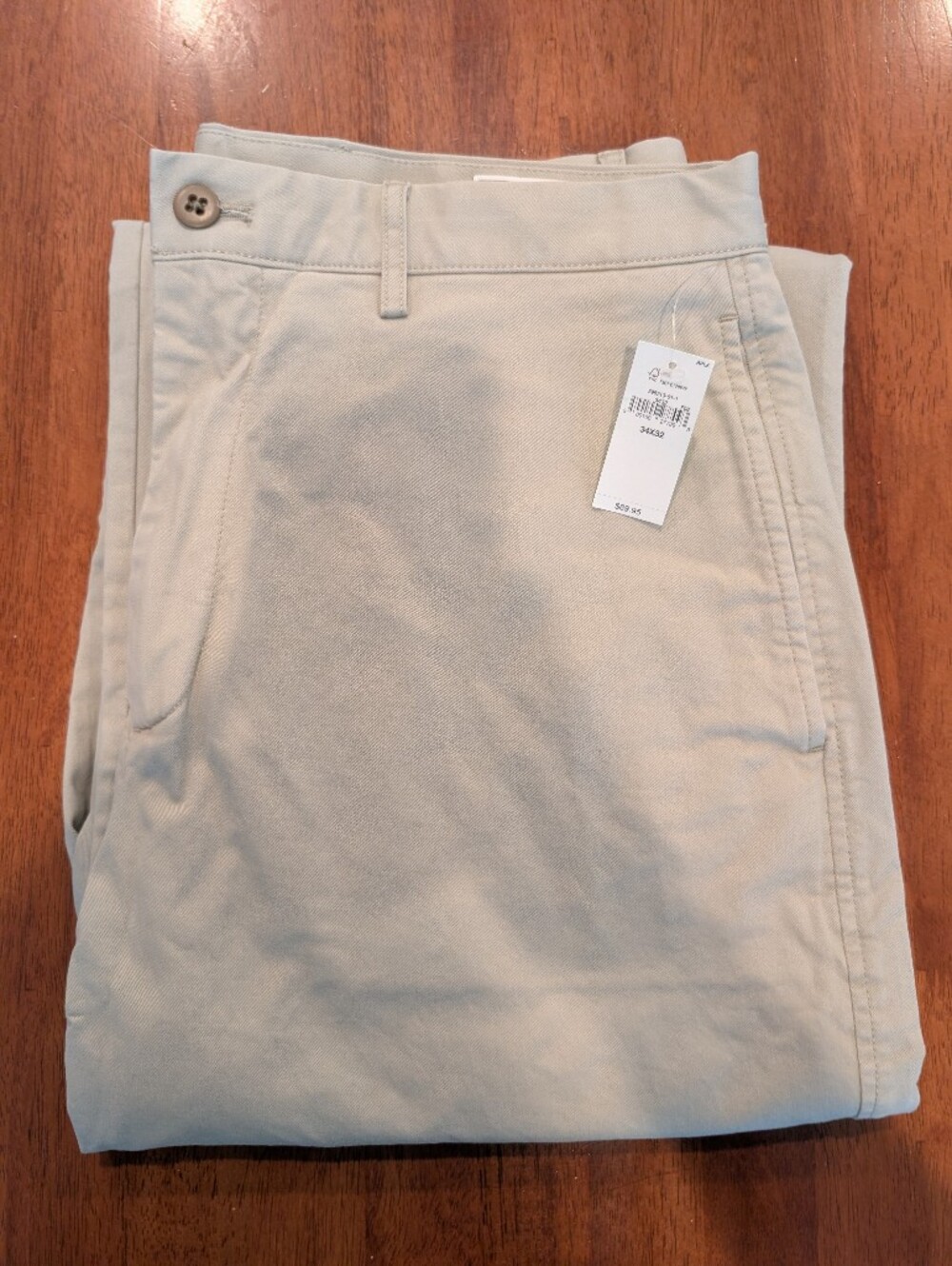 Gap Men's Khaki Pants Size 34x32 90s Loose Fit New with Tags NWT Tan Beige